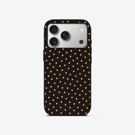 Mocha Dots - Black Silicone