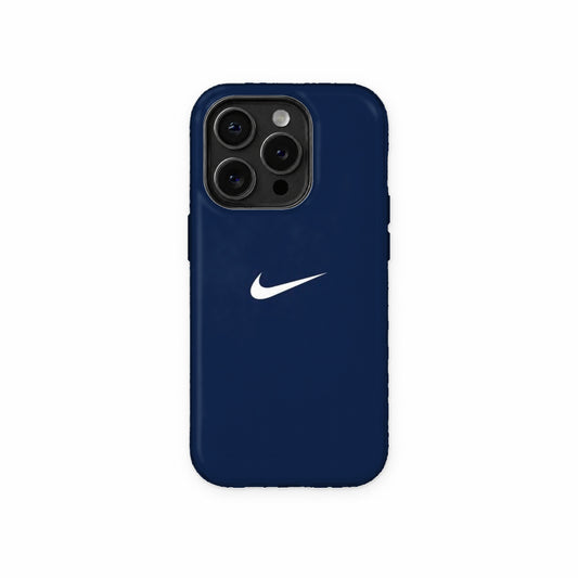 Midnight Navy Swoosh Phone Case front view