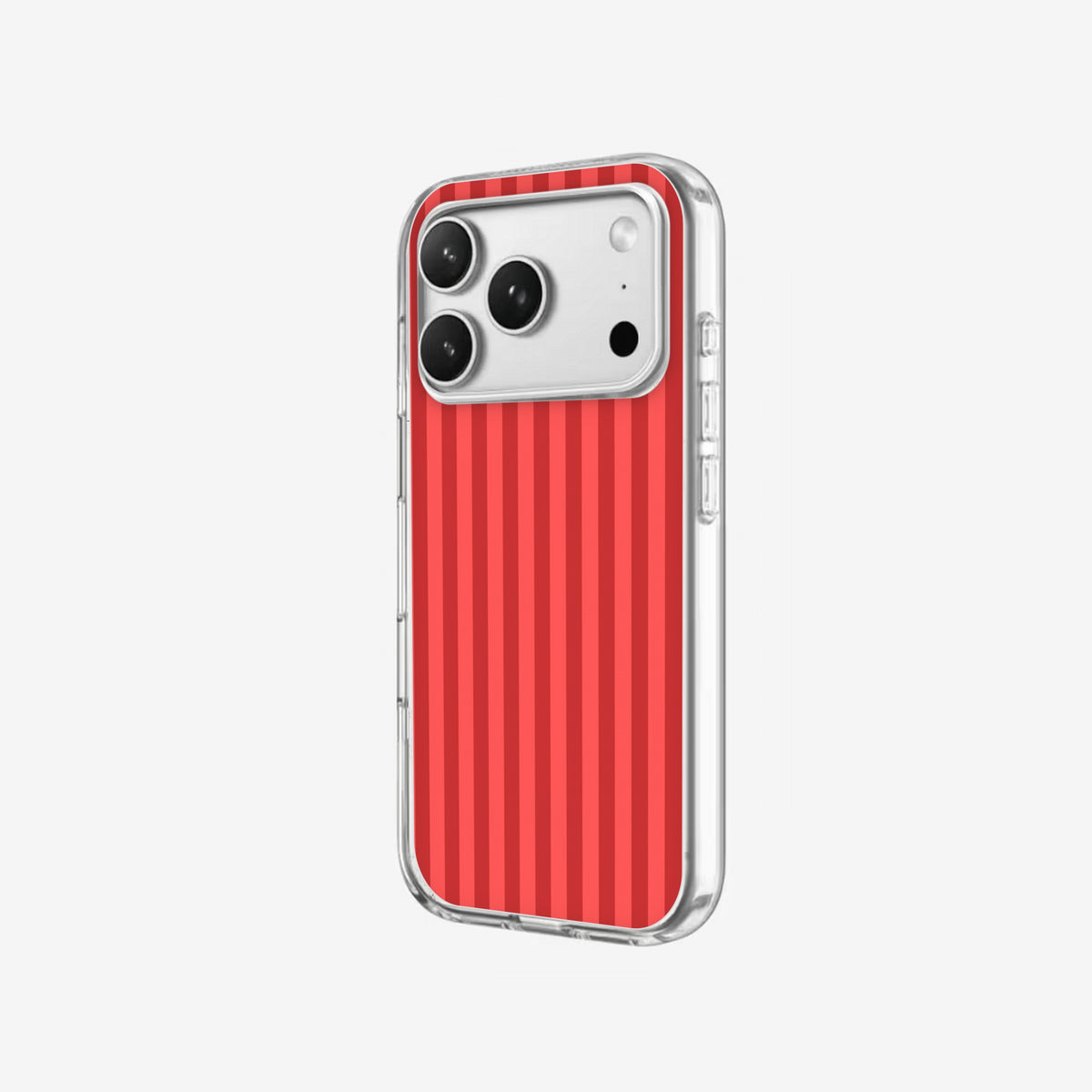 Scarlet Stripe - Clear Silicone angled