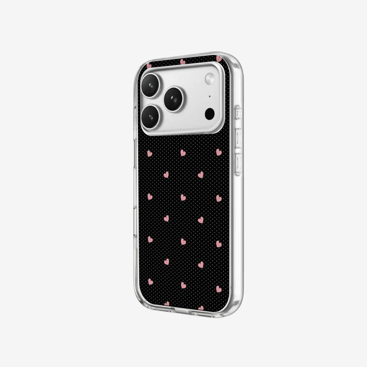 Midnight Hearts - Clear Silicone angled
