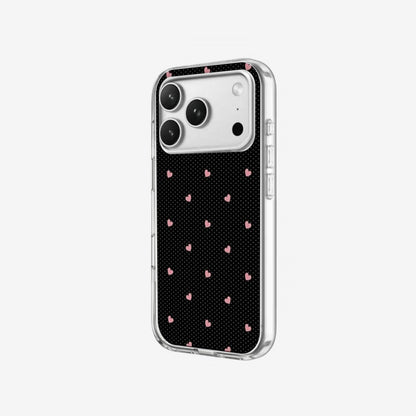 Midnight Hearts - Clear Silicone angled