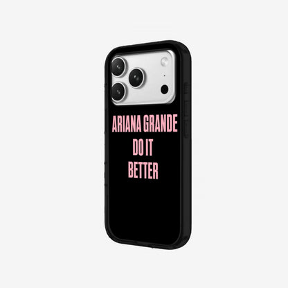 Bold Pink - Black Silicone angled