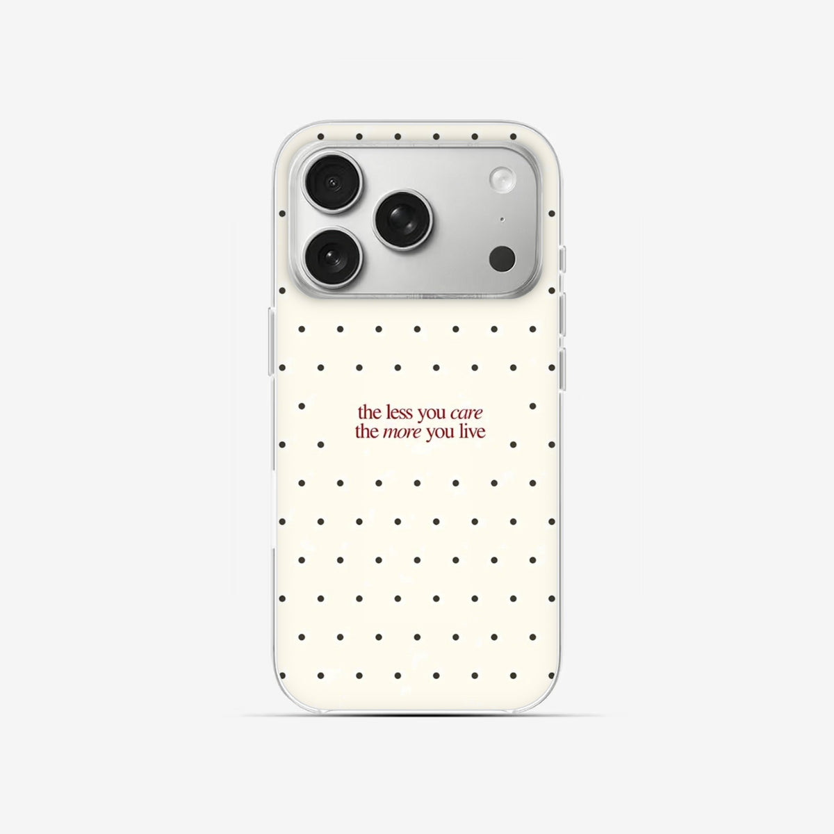 Care Less - Clear Silicone