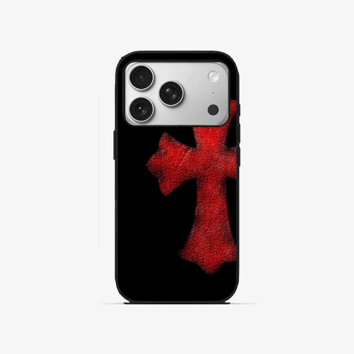 Crimson Cross - Black Silicone