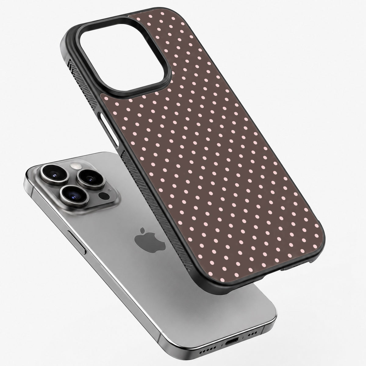 Cocoa Dots - Bumper Glass Case