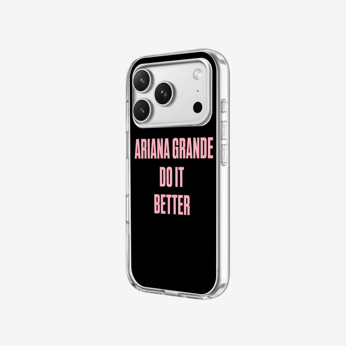 Bold Pink - Clear Silicone angled