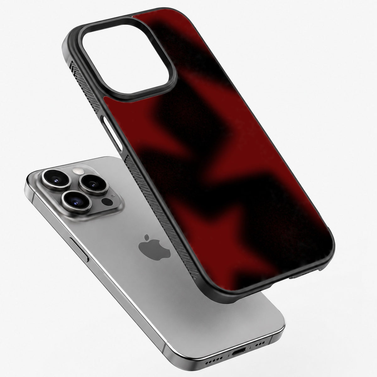 Red Stars - Bumper Glass Case