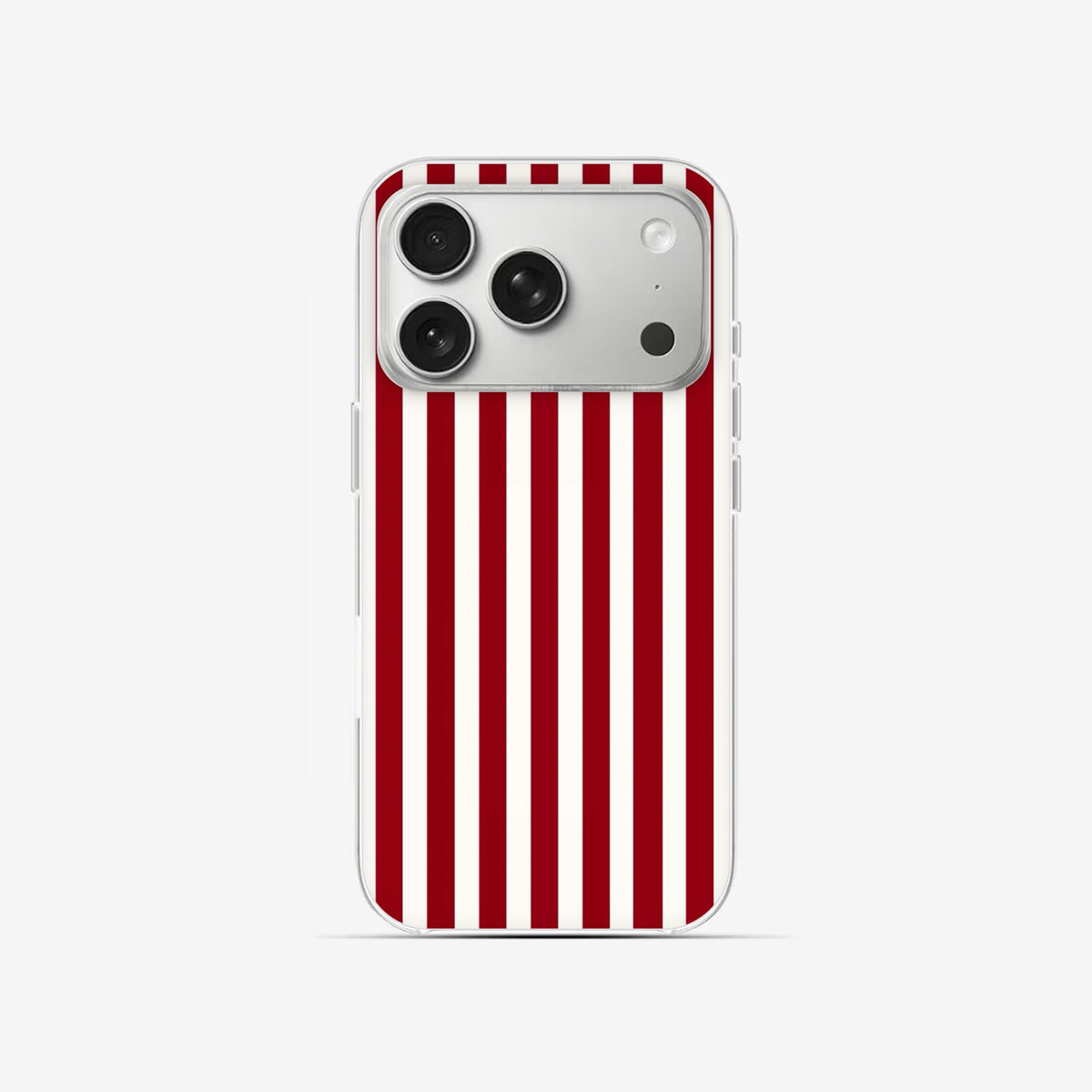 Ruby Stripe - Clear Silicone