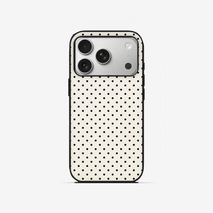 Ivory Dots - Black Silicone