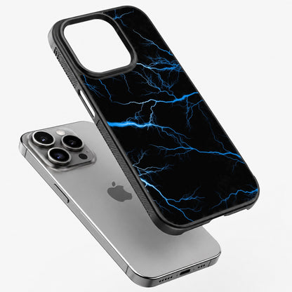 Blue Lightning - Bumper Glass Case