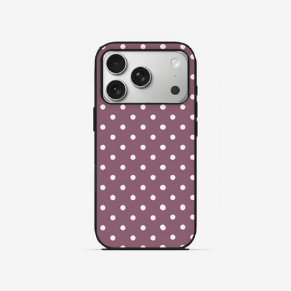 Plum Dots - Black Silicone