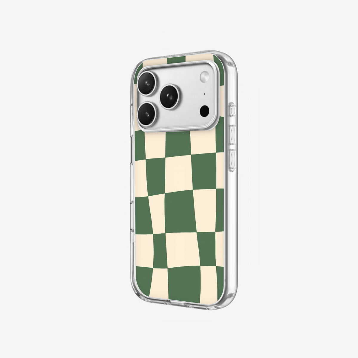 Forest Check - Clear Silicone angled