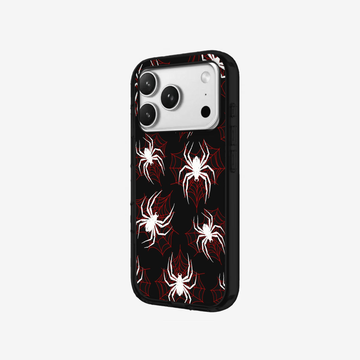 Red Spiders - Black Silicone angled
