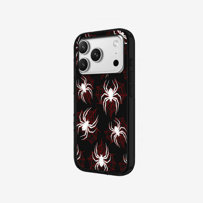 Red Spiders - Black Silicone angled