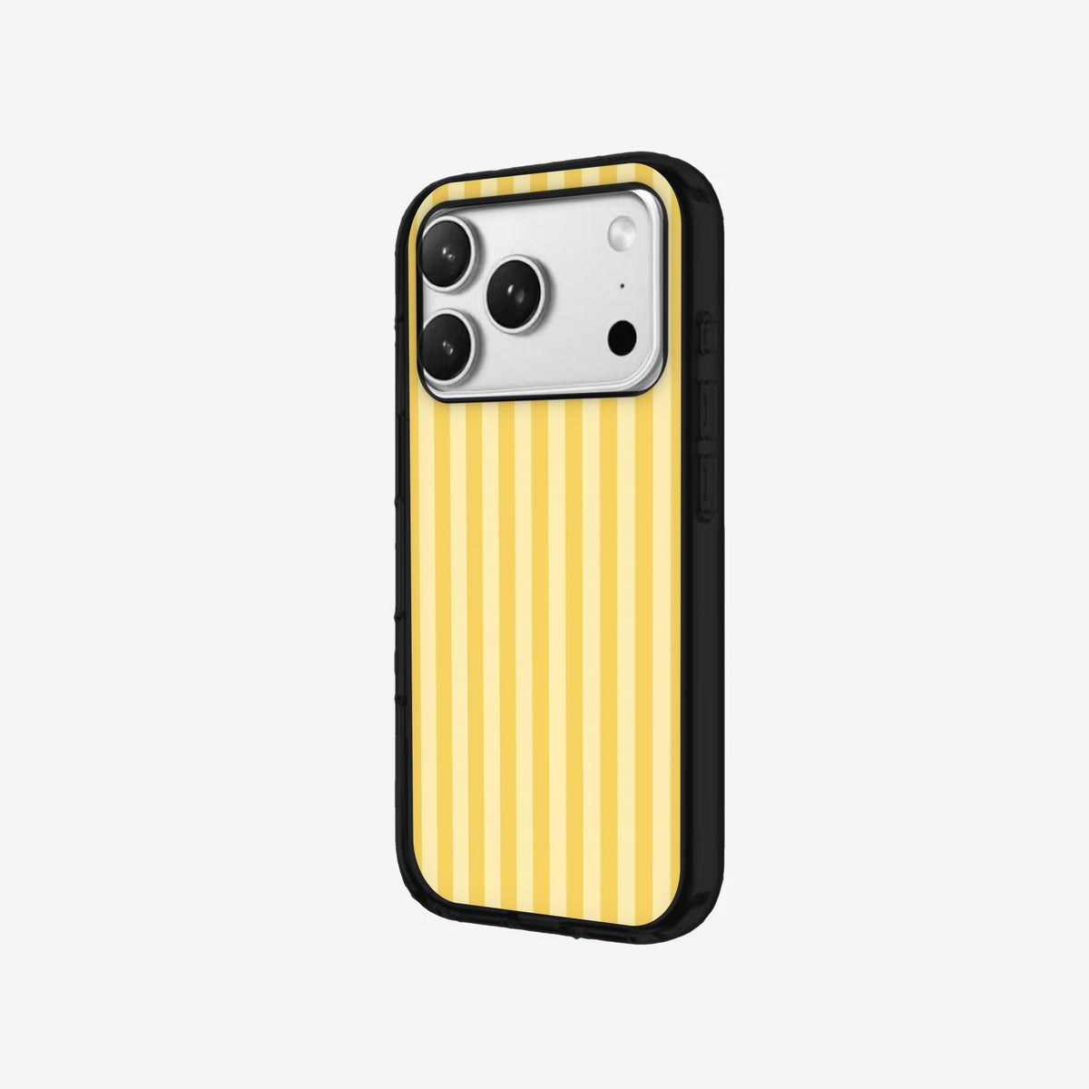 Lemon Stripe - Black Silicone angled