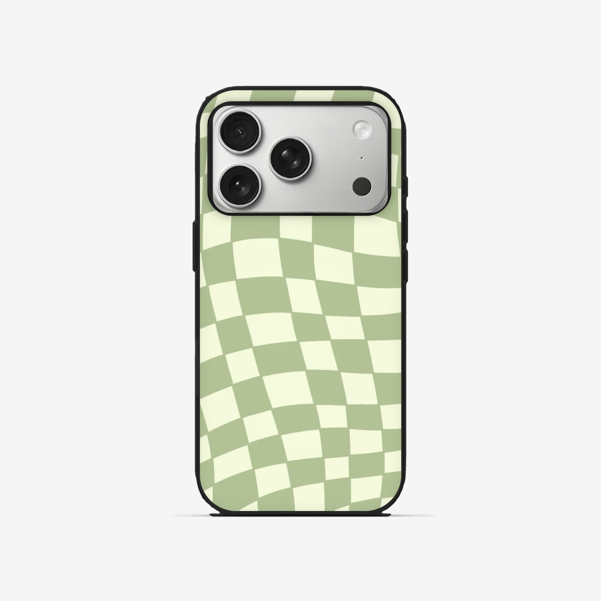 Mint Check - Black Silicone