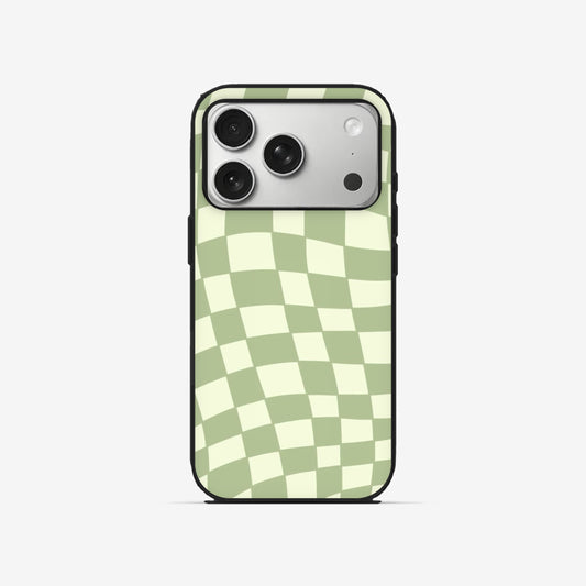 Mint Check - Black Silicone