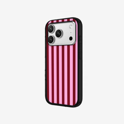 Berry Stripe - Black Silicone angled