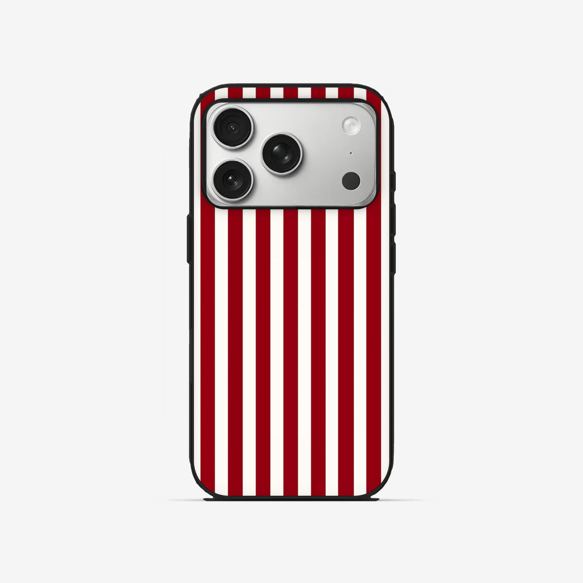 Cherry Stripe - Black Silicone