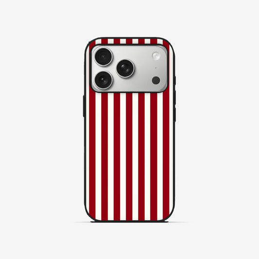 Cherry Stripe - Black Silicone