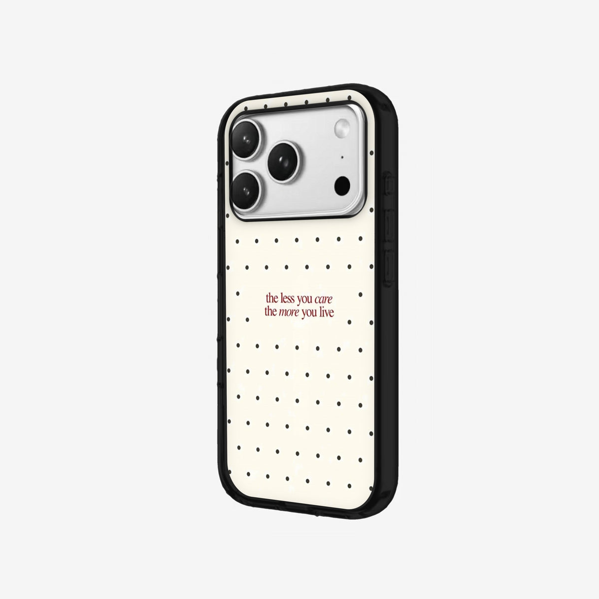 Care Less - Black Silicone angled
