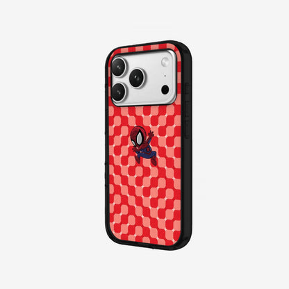 Red Ripple - Black Silicone angled
