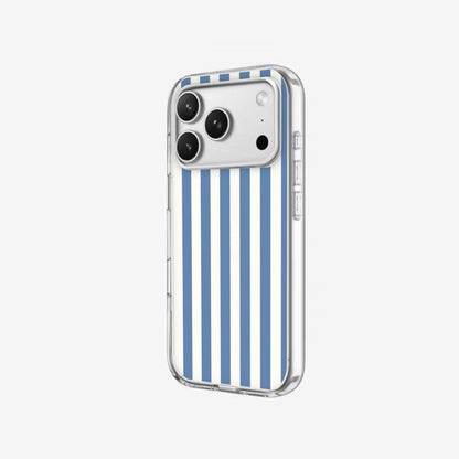 Blue Stripe - Clear Silicone angled