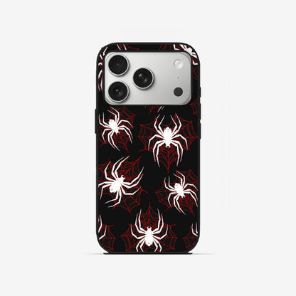 Red Spiders - Black Silicone
