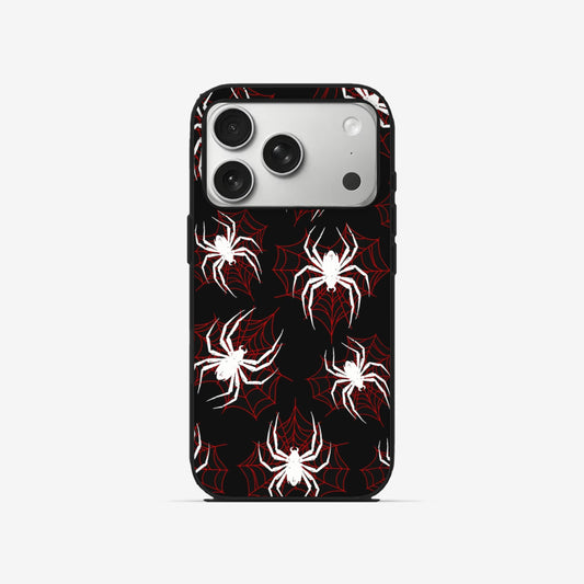 Red Spiders - Black Silicone