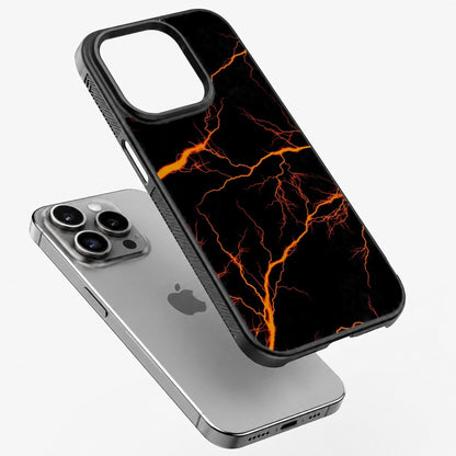 Orange Storm - Bumper Glass Case