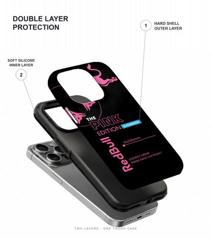 Black and Pink Edition Phone Case double layer protection