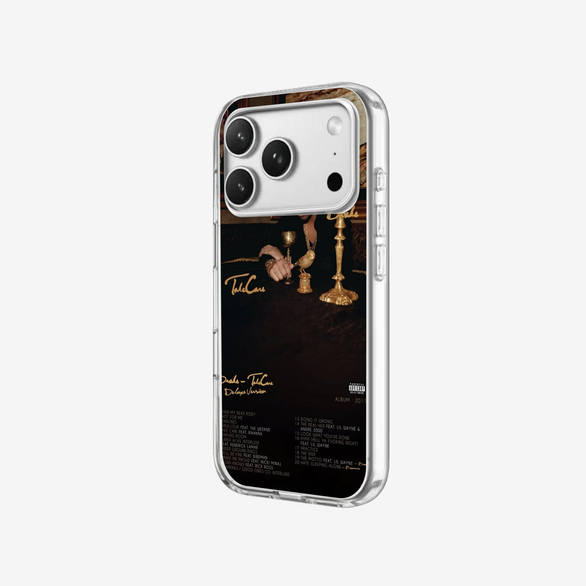 Gold Candle - Clear Silicone angled