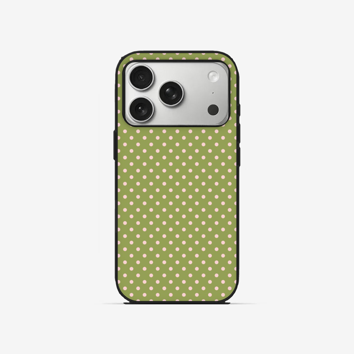Olive Dots - Black Silicone