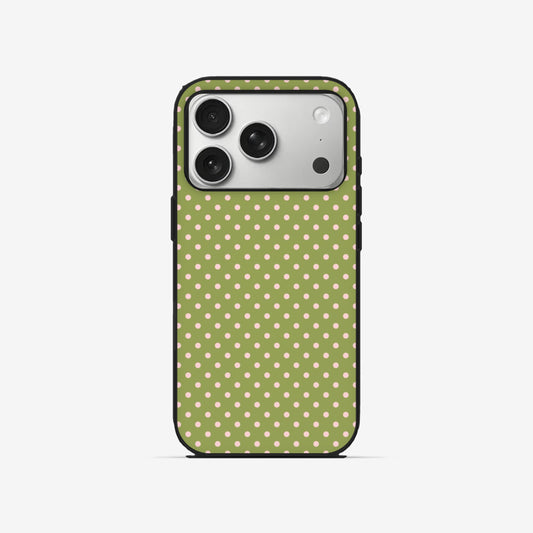 Olive Dots - Black Silicone