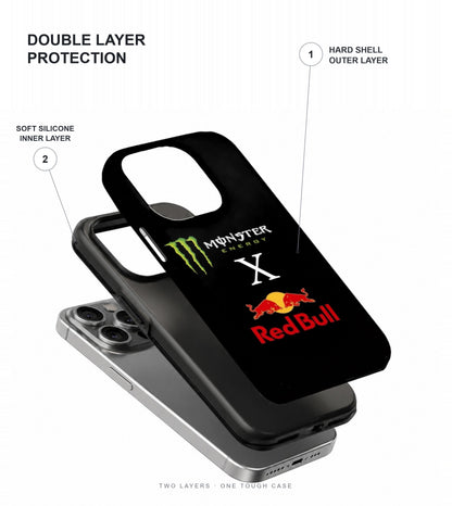 Energy Drink Racing Duo Phone Case double layer protection