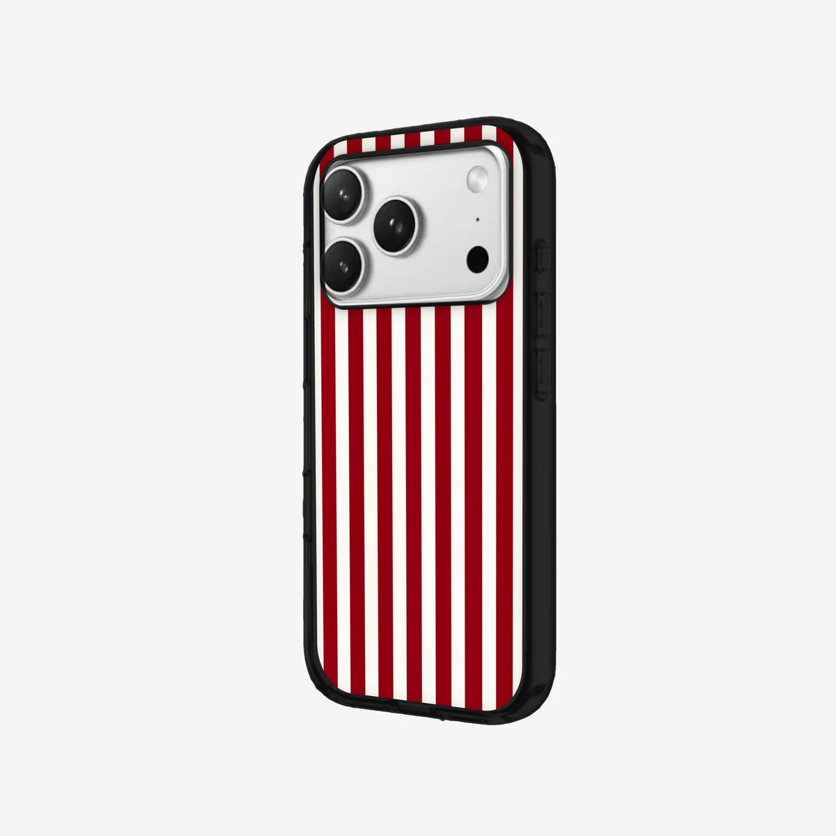 Cherry Stripe - Black Silicone angled