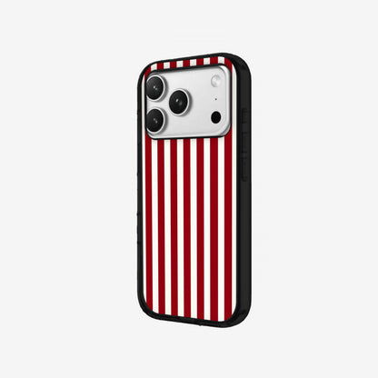 Cherry Stripe - Black Silicone angled