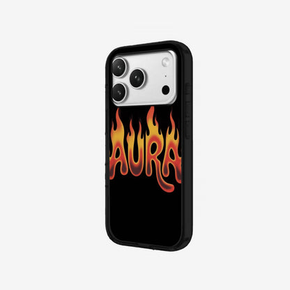 Aura - Black Silicone angled