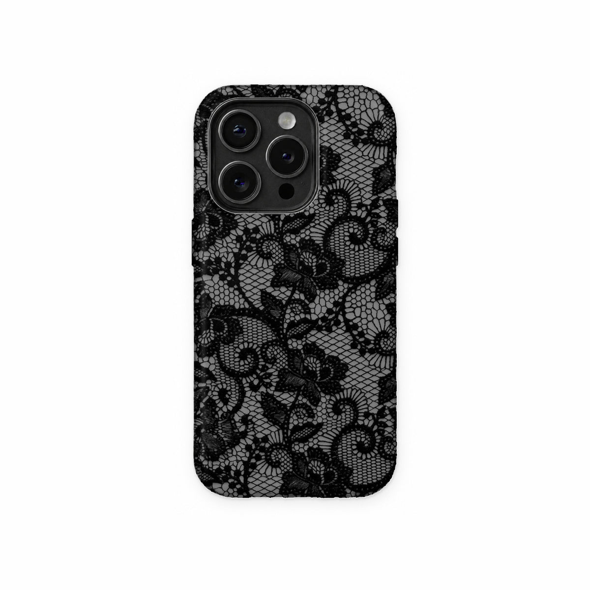 Black Lace Phone Case front view