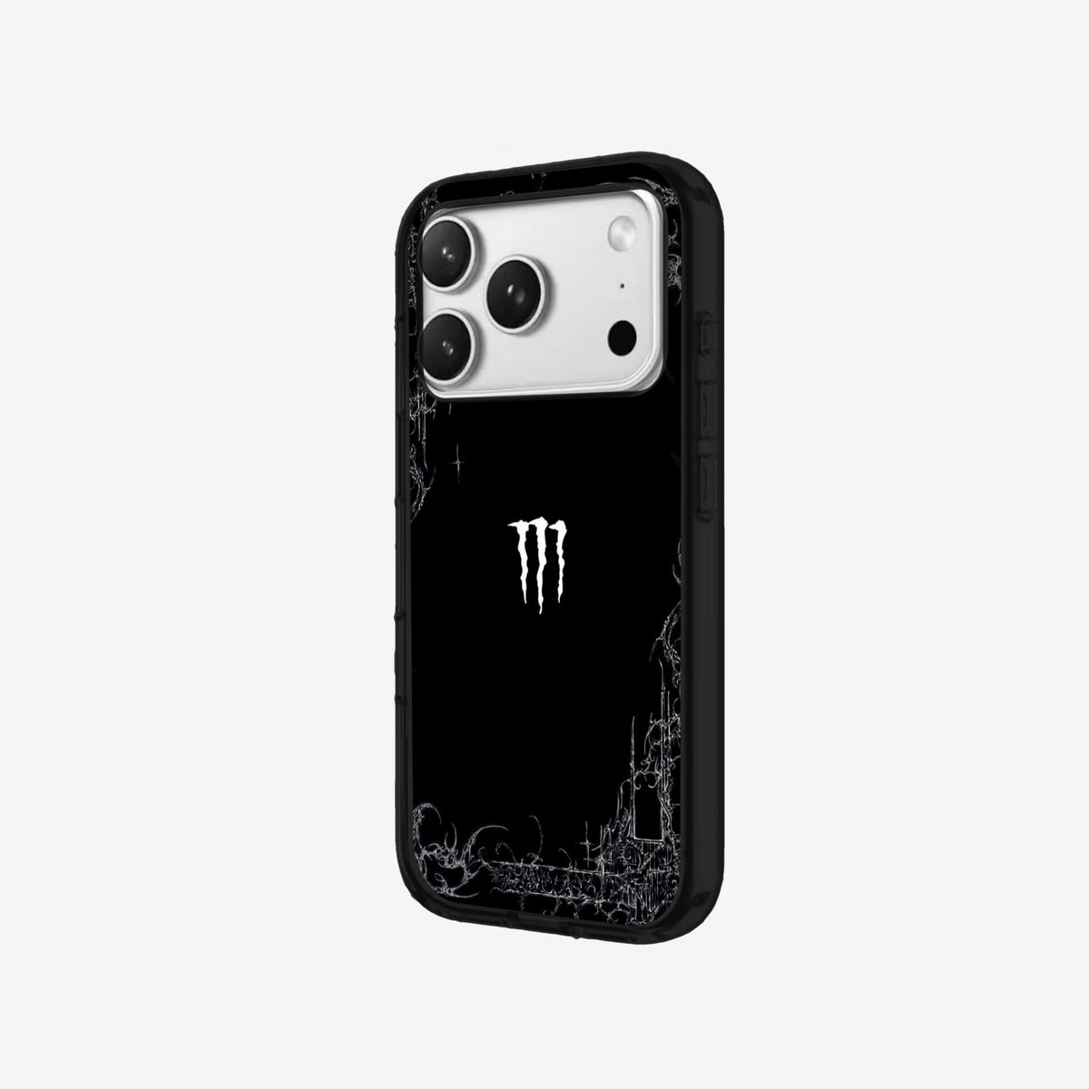 Claw Mark - Black Silicone angled