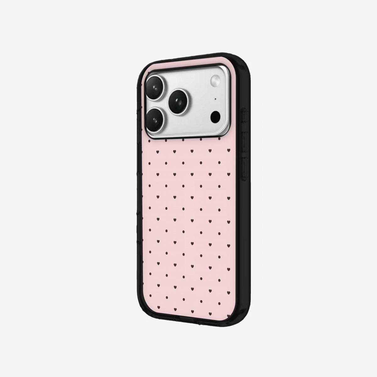Petal Dots - Black Silicone angled