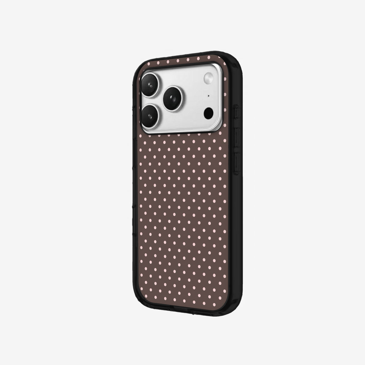 Cocoa Dots - Black Silicone angled