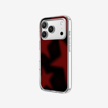 Red Stars - Clear Silicone angled