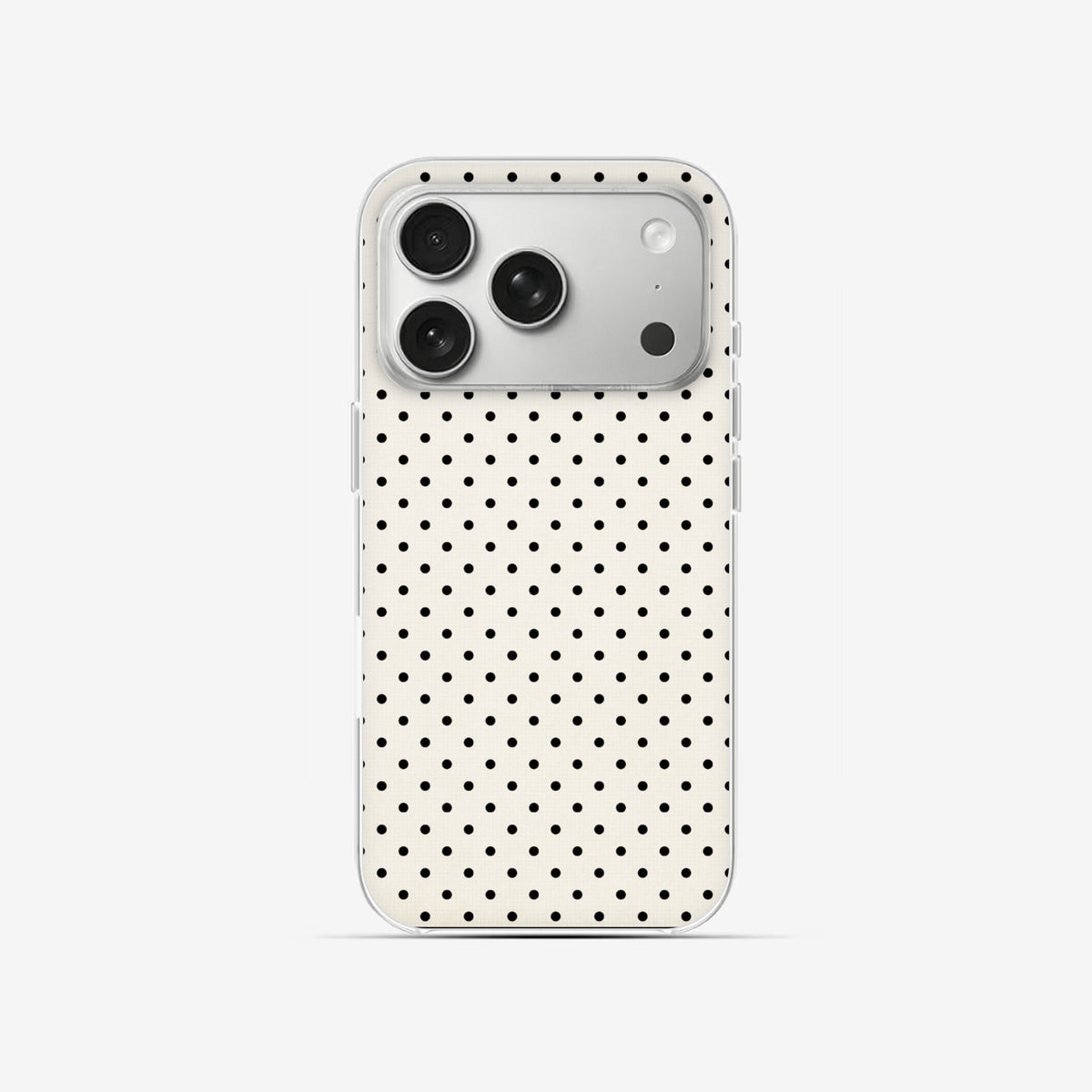 Ivory Dots - Clear Silicone