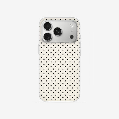 Ivory Dots - Clear Silicone