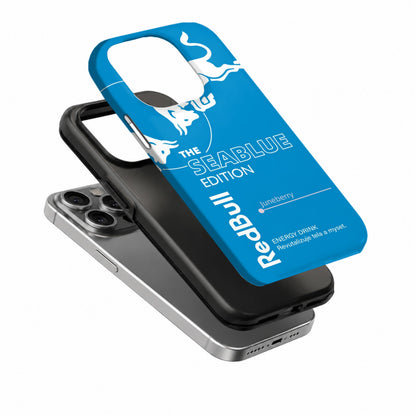 Sea Blue Edition Phone Case layered view