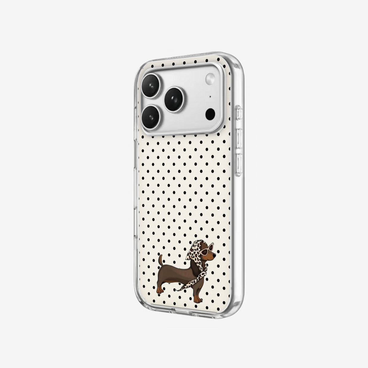 Doxie - Clear Silicone angled