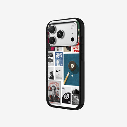 Pop Collage - Black Silicone angled