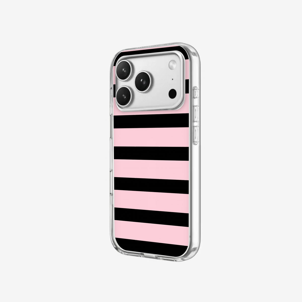 Bubblegum Stripe - Clear Silicone angled