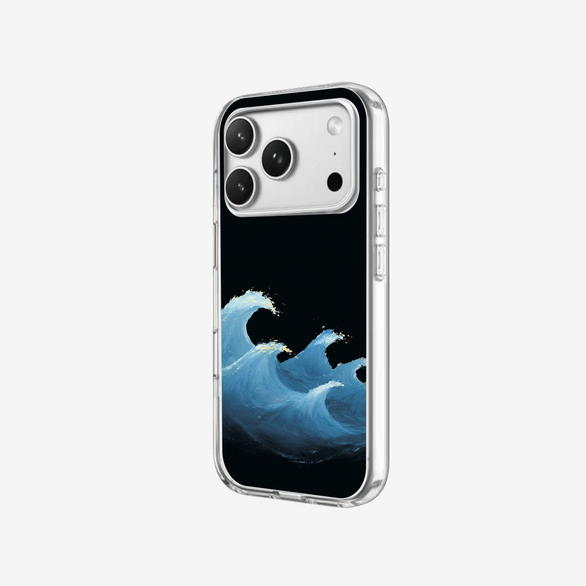 Ocean Wave - Clear Silicone angled